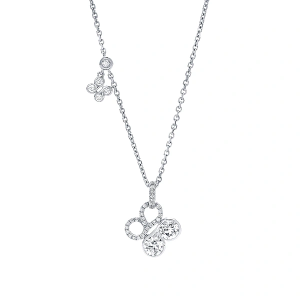 Boodles Be Boodles White Gold Diamond Pendant | Fine Necklaces | Coveti