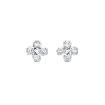 Boodles Be Boodles White Gold Stud Earrings | Fine Earrings | Coveti