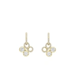 Boodles Be Boodles Yellow Gold Diamond Drop Earrings | Fine Earrings | Coveti