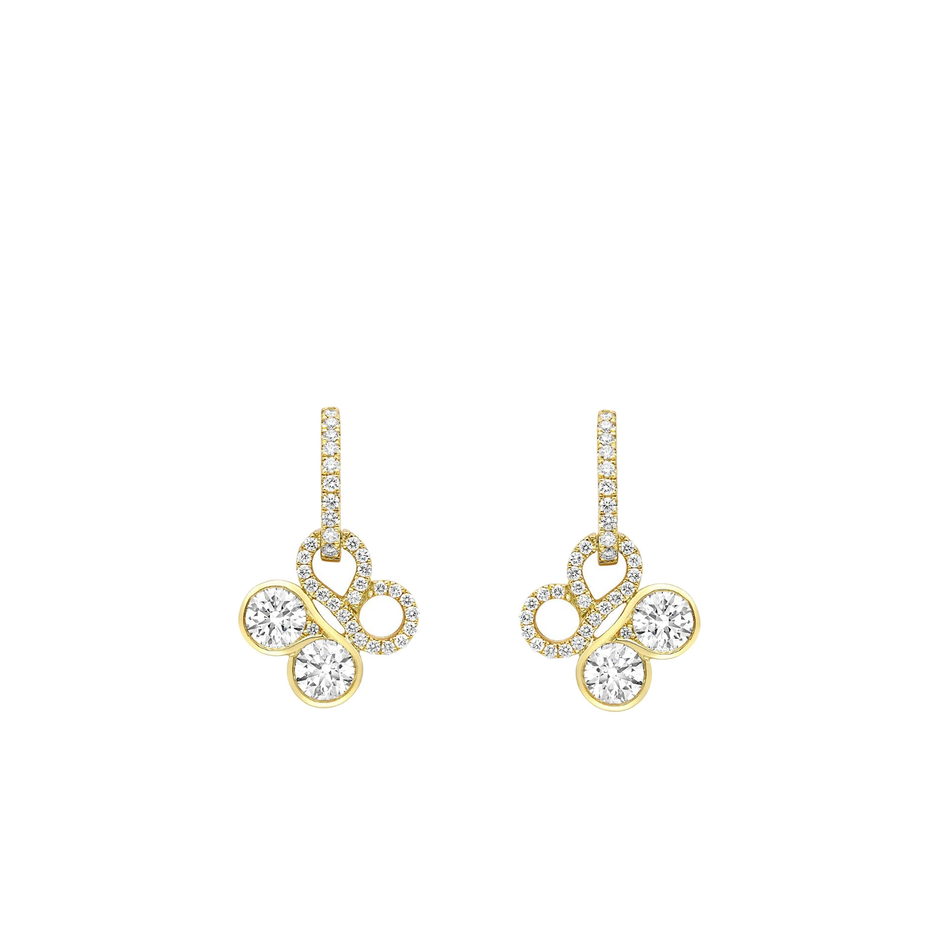 Boodles Be Boodles Yellow Gold Diamond Drop Earrings Boodles Be Boodles Yellow Gold Diamond Drop Earrings | Fine Earrings | Coveti