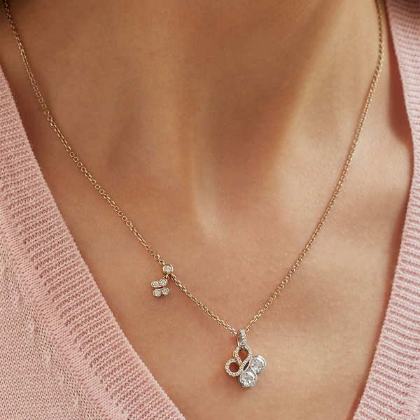 Boodles Be Boodles Yellow Gold Diamond Pendant | Fine Necklaces | Coveti