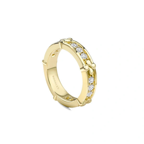 Boodles Be Boodles Yellow Gold Diamond Wedding Ring | Fine Rings | Coveti