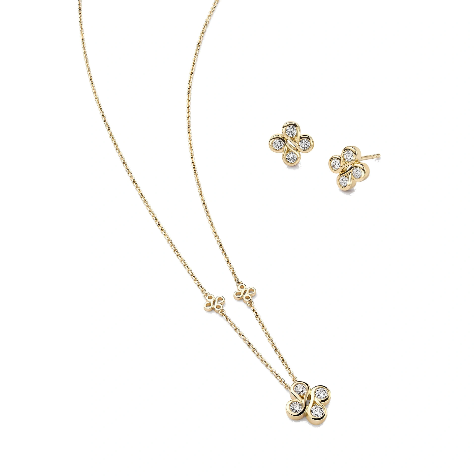 Boodles Be Boodles Yellow Gold Pendant and Earrings Set Boodles Be Boodles Yellow Gold Pendant and Earrings Set | Fine Jewellery Sets | Coveti