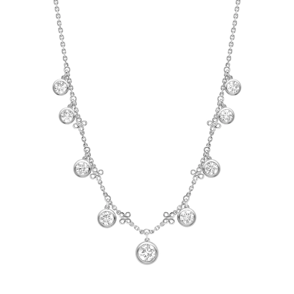 Boodles Beach Large Platinum Diamond Necklace | Fine Necklaces | Coveti