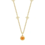 Boodles Beach Mandarin Garnet Yellow Gold Pendant | Fine Necklaces | Coveti