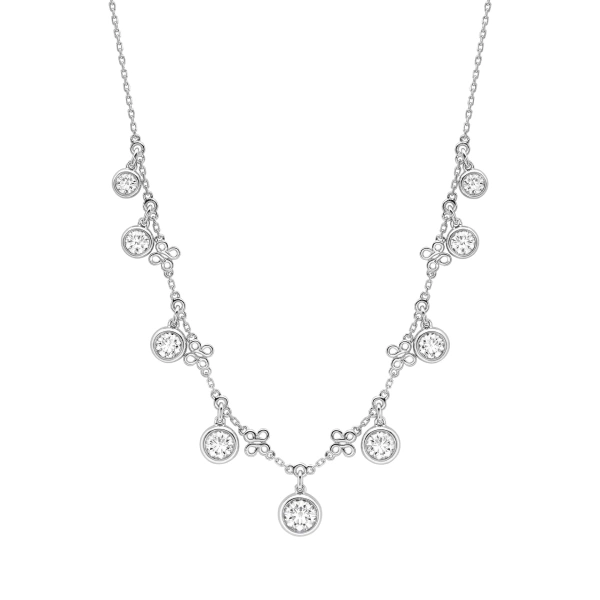 Boodles Beach Medium Platinum Diamond Necklace | Fine Necklaces | Coveti
