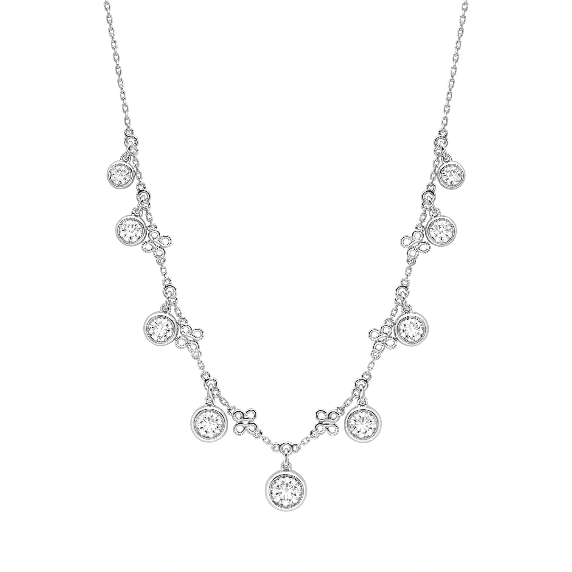 Boodles Beach Medium Platinum Diamond Necklace Boodles Beach Medium Platinum Diamond Necklace | Fine Necklaces | Coveti