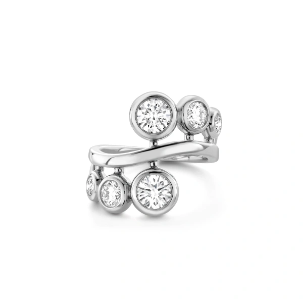 Boodles Beach Platinum Diamond Ring | Fine Rings | Coveti