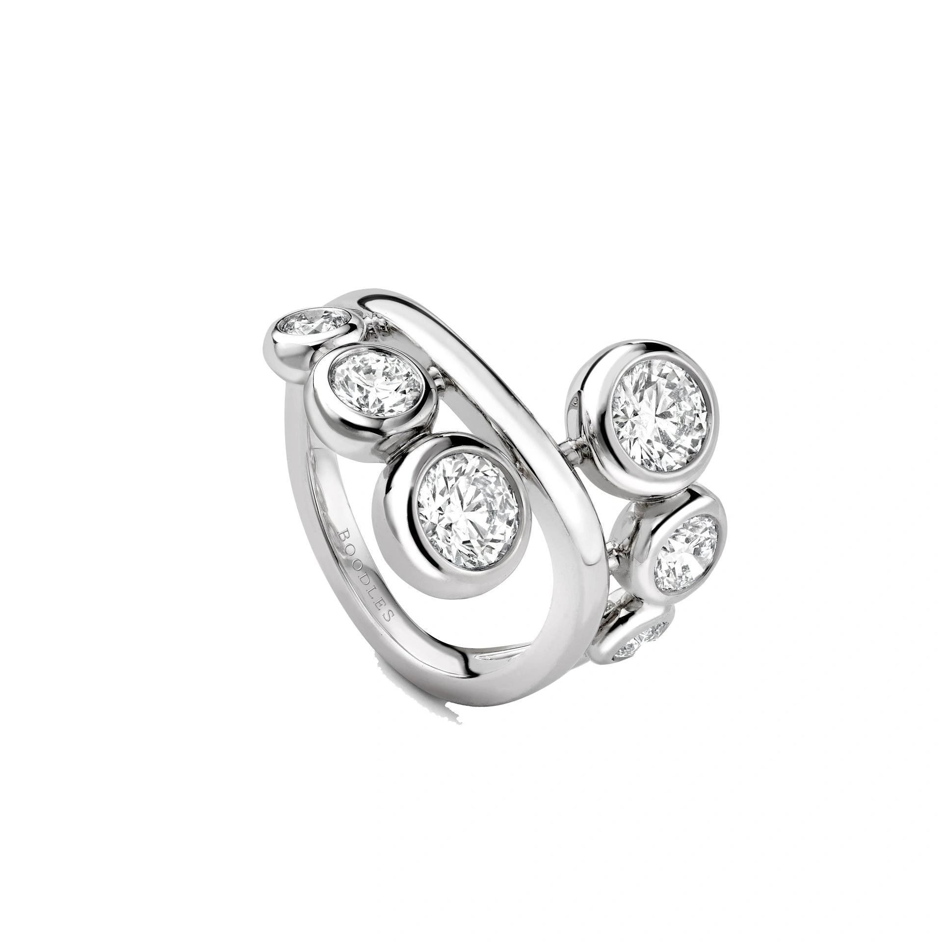 Boodles Beach Platinum Diamond Ring Boodles Beach Platinum Diamond Ring | Fine Rings | Coveti