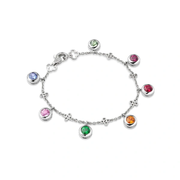 Boodles Beach Rainbow Platinum Bracelet | Fine Bracelets | Coveti