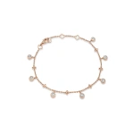 Boodles Beach Rose Gold Diamond Anklet | Fine Anklets | Coveti