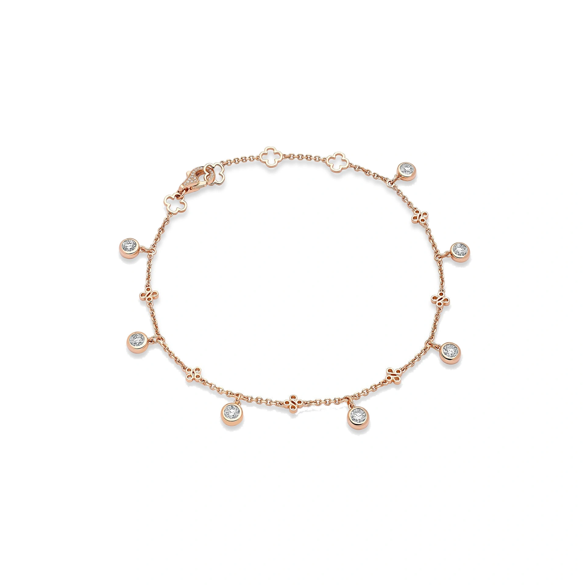Boodles Beach Rose Gold Diamond Anklet Boodles Beach Rose Gold Diamond Anklet | Fine Anklets | Coveti