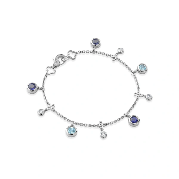 Boodles Beach Sapphire Aquamarine Bracelet | Fine Bracelets | Coveti