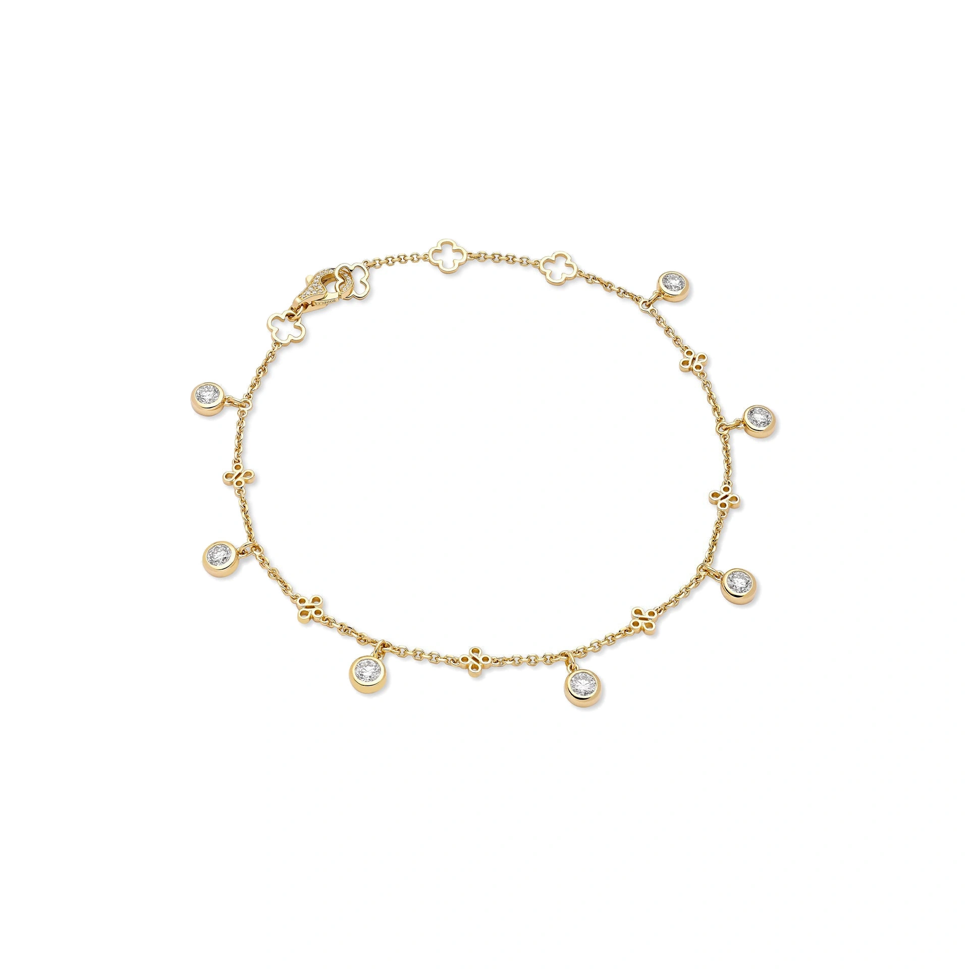 Boodles Beach Yellow Gold Diamond Anklet Boodles Beach Yellow Gold Diamond Anklet | Fine Anklets | Coveti