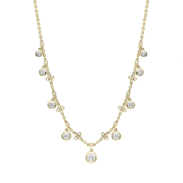 Boodles Beach Yellow Gold Diamond Necklace | Fine Necklaces | Coveti