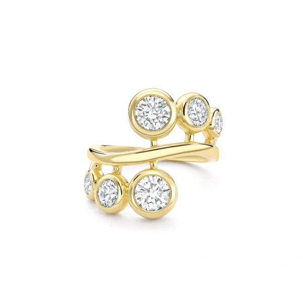 Boodles Beach Yellow Gold Diamond Ring | Fine Rings | Coveti