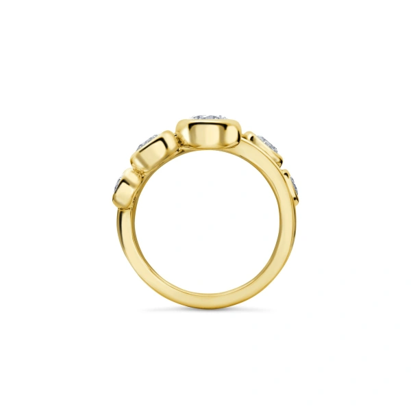 Boodles Beach Yellow Gold Diamond Ring | Fine Rings | Coveti