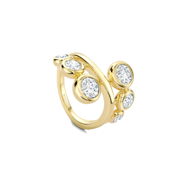 Boodles Beach Yellow Gold Diamond Ring | Fine Rings | Coveti
