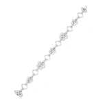 Boodles Blossom Classic White Gold Diamond Bracelet | Fine Bracelets | Coveti
