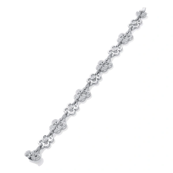 Boodles Blossom Large White Gold Diamond Bracelet | Fine Bracelets | Coveti