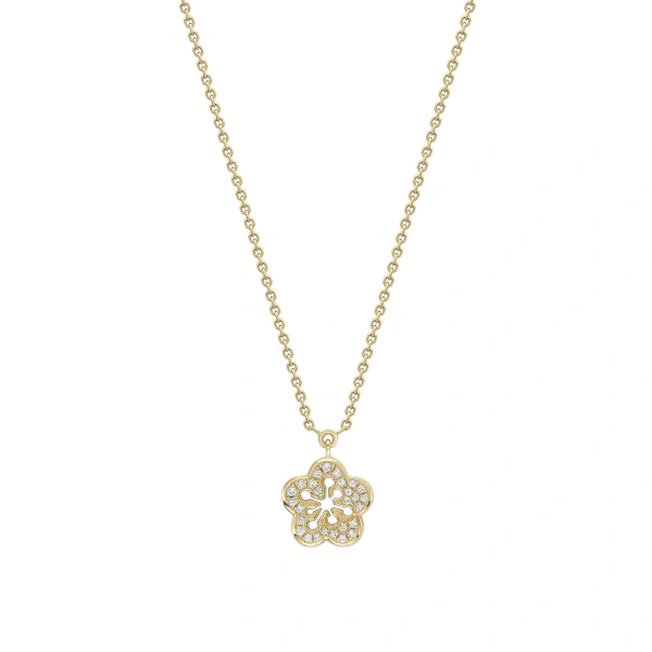 Boodles Blossom Mini Diamond Pendant | Fine Necklaces | Coveti