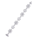 Boodles Blossom Pear Shape White Gold Diamond Bracelet | Fine Bracelets | Coveti