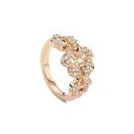 Boodles Blossom Triple Rose Gold Diamond Ring | Fine Rings | Coveti