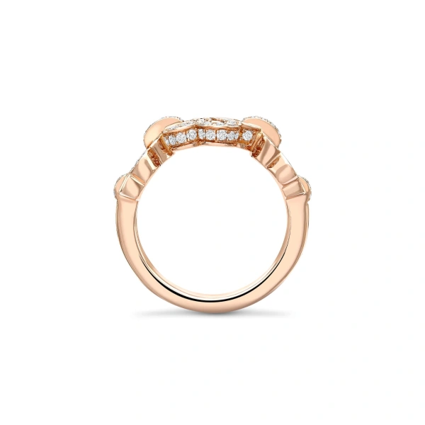 Boodles Blossom Triple Rose Gold Diamond Ring | Fine Rings | Coveti