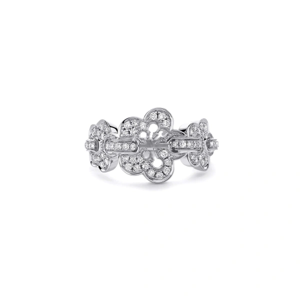 Boodles Blossom Triple White Gold Diamond Ring | Fine Rings | Coveti