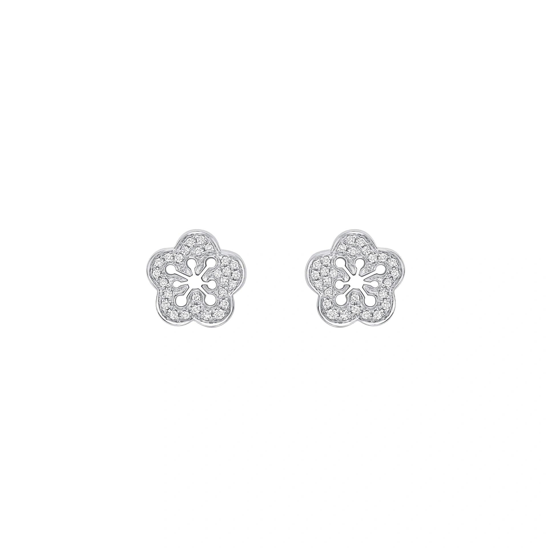 Boodles Blossom White Gold Diamond Stud Earrings Boodles Blossom White Gold Diamond Stud Earrings | Fine Earrings | Coveti