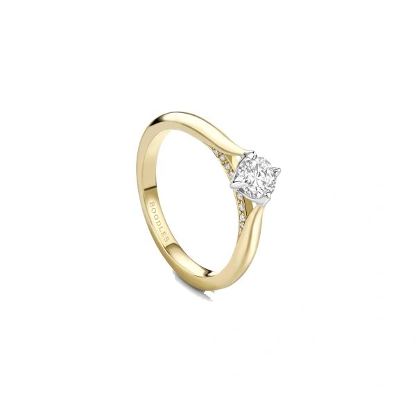 Boodles Boodles Brilliance Yellow Gold Diamond Engagement Ring 0.4 Carat | Fine Rings | Coveti