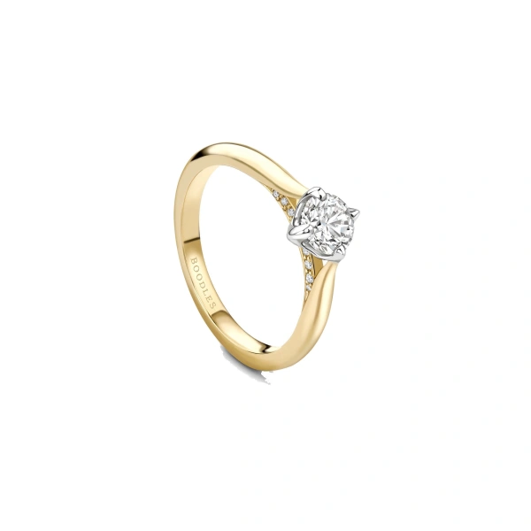 Boodles Boodles Brilliance Yellow Gold Diamond Engagement Ring 0.5 Carat | Fine Rings | Coveti