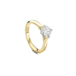 Boodles Boodles Brilliance Yellow Gold Diamond Engagement Ring 0.9 Carat GVS2 | Fine Rings | Coveti
