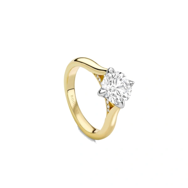 Boodles Boodles Brilliance Yellow Gold Diamond Engagement Ring | Fine Rings | Coveti