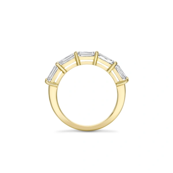 Boodles Classic Ashoka Diamond Yellow Gold Semi Eternity Ring | Fine Rings | Coveti