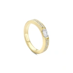 Boodles Classic Ashoka Diamond Yellow Gold Wedding Band | Fine Rings | Coveti