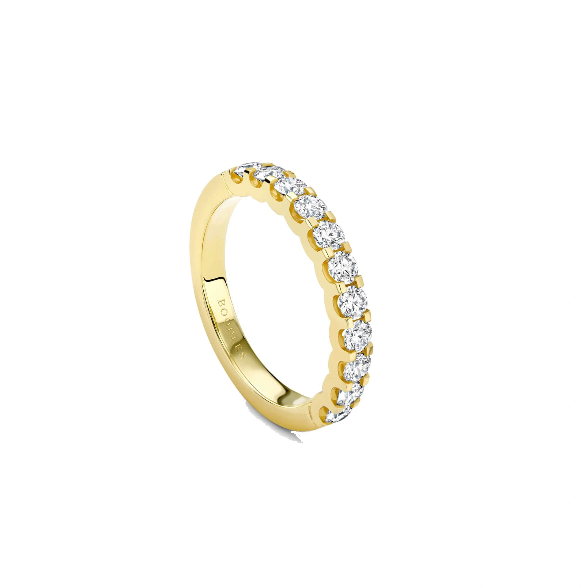 Boodles Classic Evermore Diamond Half Hoop Yellow Gold Eternity Ring Boodles Classic Evermore Diamond Half Hoop Yellow Gold Eternity Ring | Fine Rings | Coveti
