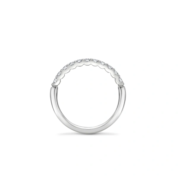 Boodles Classic Evermore Half Hoop Platinum Eternity Ring 0.33 Carat | Fine Rings | Coveti