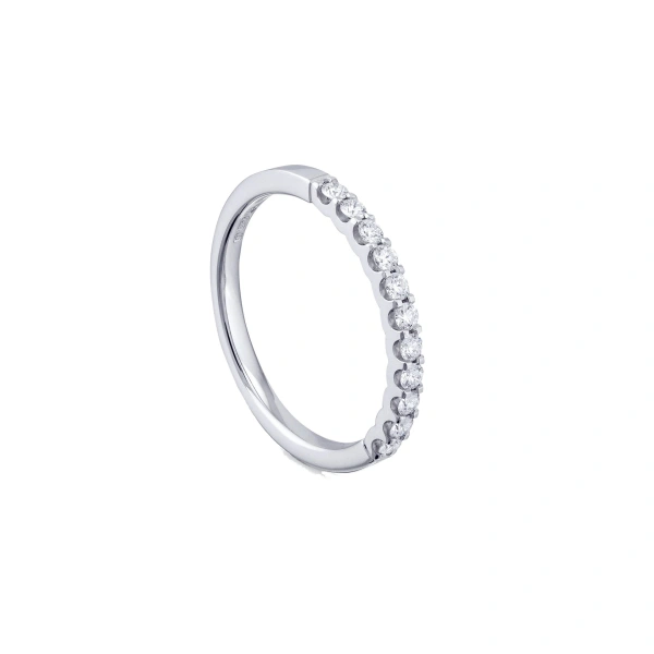 Boodles Classic Evermore Half Hoop Platinum Eternity Ring 0.33 Carat | Fine Rings | Coveti