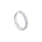Boodles Classic Evermore Half Hoop Platinum Eternity Ring 0.66 Carat | Fine Rings | Coveti