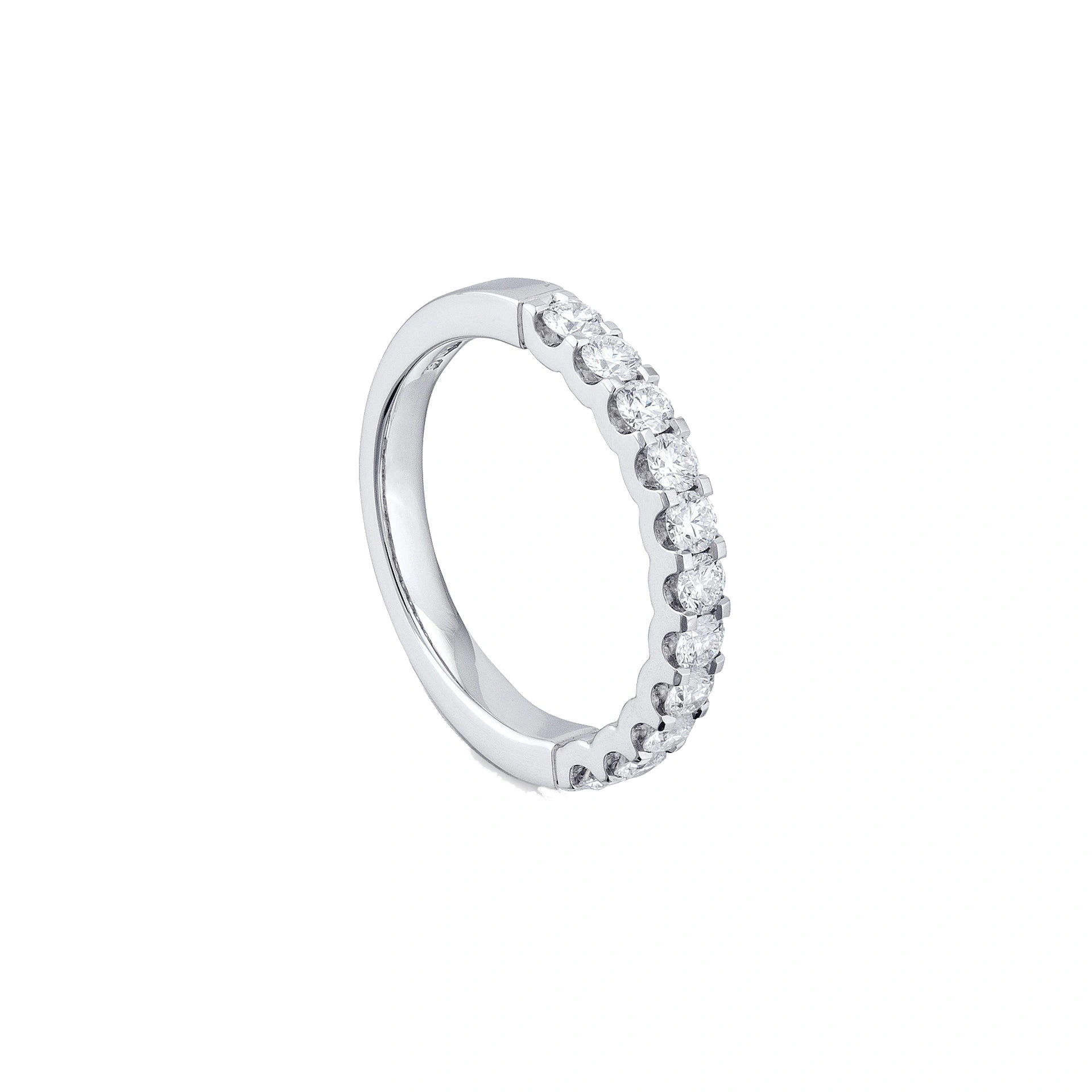 Boodles Classic Evermore Half Hoop Platinum Eternity Ring 0.66 Carat Boodles Classic Evermore Half Hoop Platinum Eternity Ring 0.66 Carat | Fine Rings | Coveti