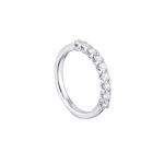 Boodles Classic Evermore Half Hoop Platinum Eternity Ring 1 Carat | Fine Rings | Coveti
