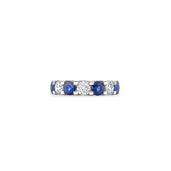 Boodles Classic Evermore Medium Sapphire Diamond Platinum Eternity Ring | Fine Rings | Coveti