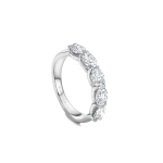 Boodles Classic Five Stone Oval Diamond Platinum Eternity Ring | Fine Rings | Coveti