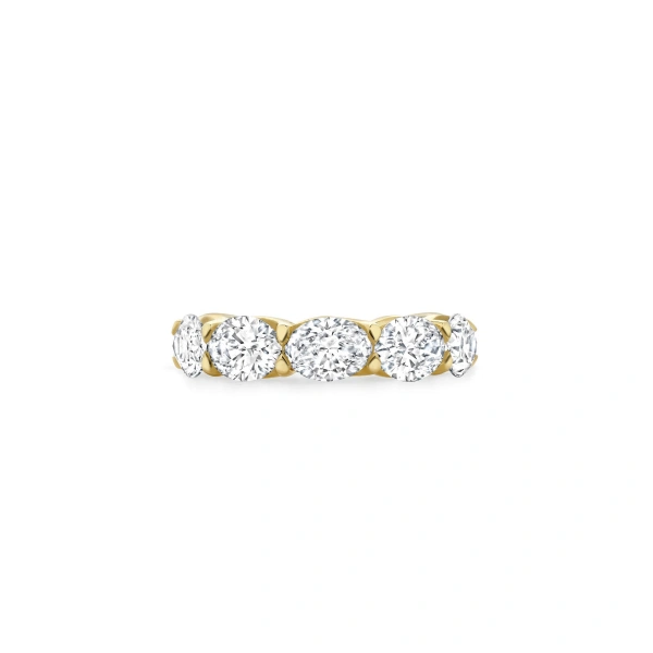Boodles Classic Five Stone Oval Diamond Yellow Gold Ring | Fine Rings | Coveti