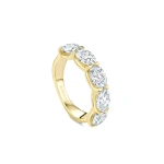 Boodles Classic Five Stone Oval Diamond Yellow Gold Ring | Fine Rings | Coveti