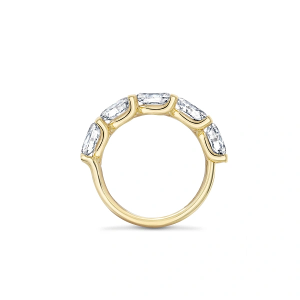 Boodles Classic Five Stone Oval Diamond Yellow Gold Ring | Fine Rings | Coveti