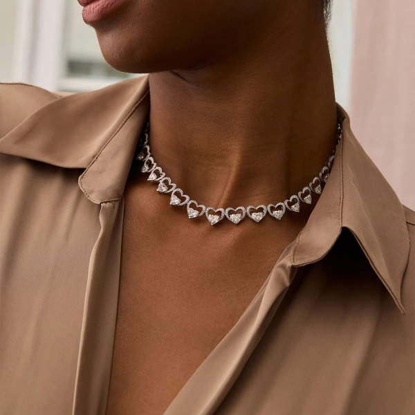 Boodles Classic Heart Diamond Platinum Necklace | Fine Necklaces | Coveti