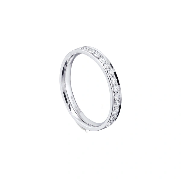 Boodles Classic Large Platinum Diamond Wedding Ring | Fine Rings | Coveti