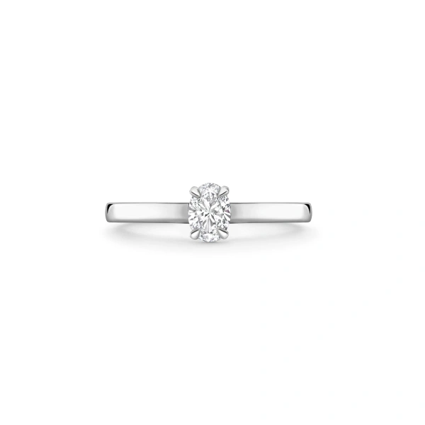 Boodles Classic Oval Cut Diamond Platinum Engagement Ring | Fine Rings | Coveti
